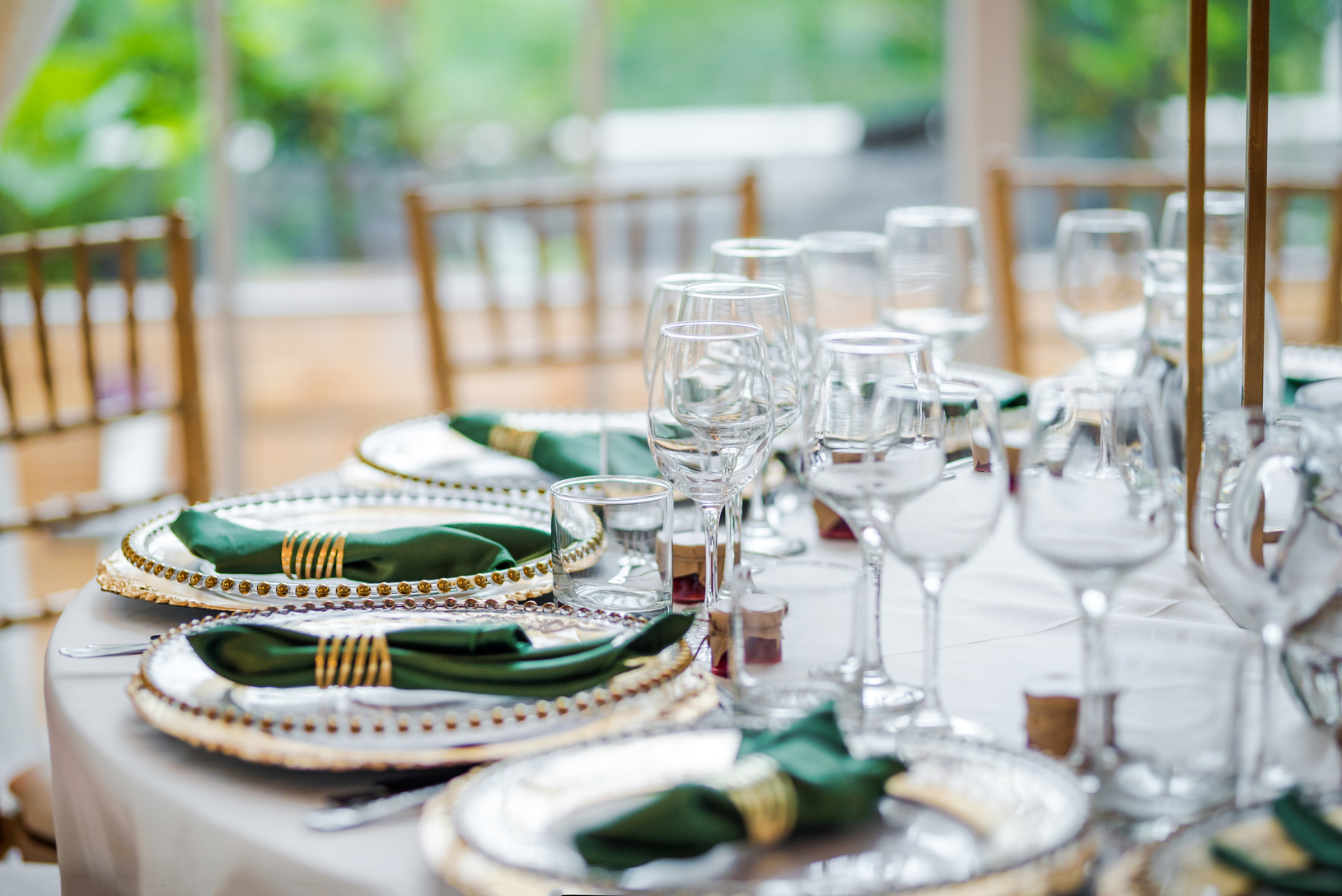 Luxury table set up for a special event.