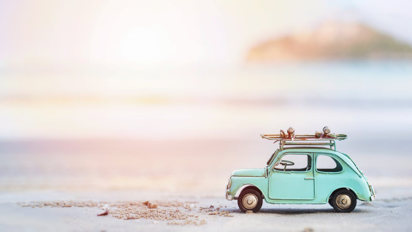 Small Car at the Beach